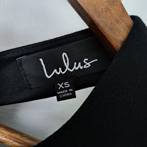 Lulus Cut Out and About Black Skater Dress Size XS - Picture 7 of 10